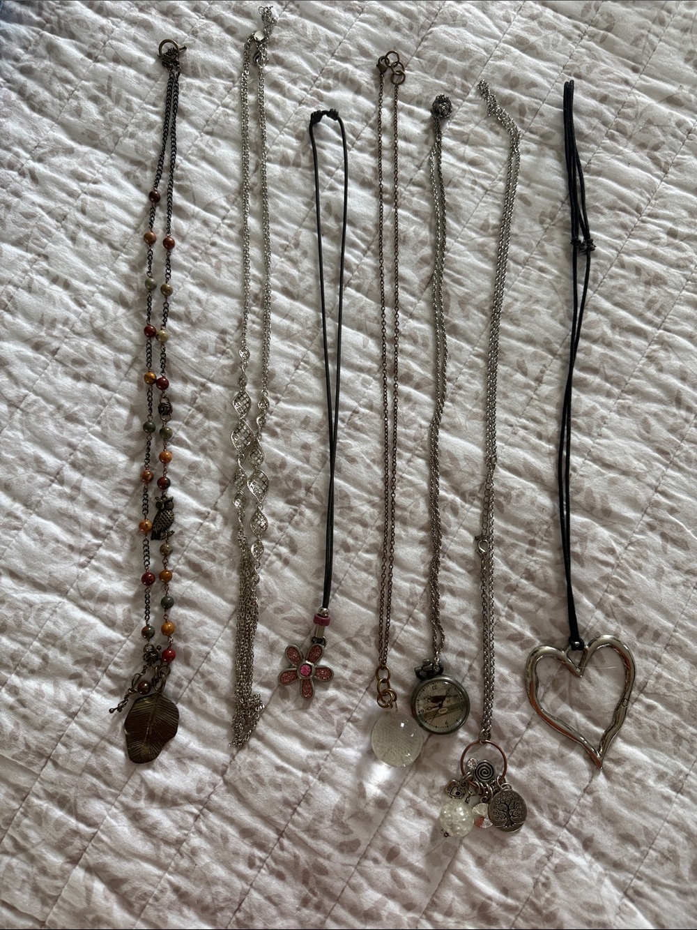 Mixed Silver-Tone and Black Women's Necklace Set - Assorted Styles